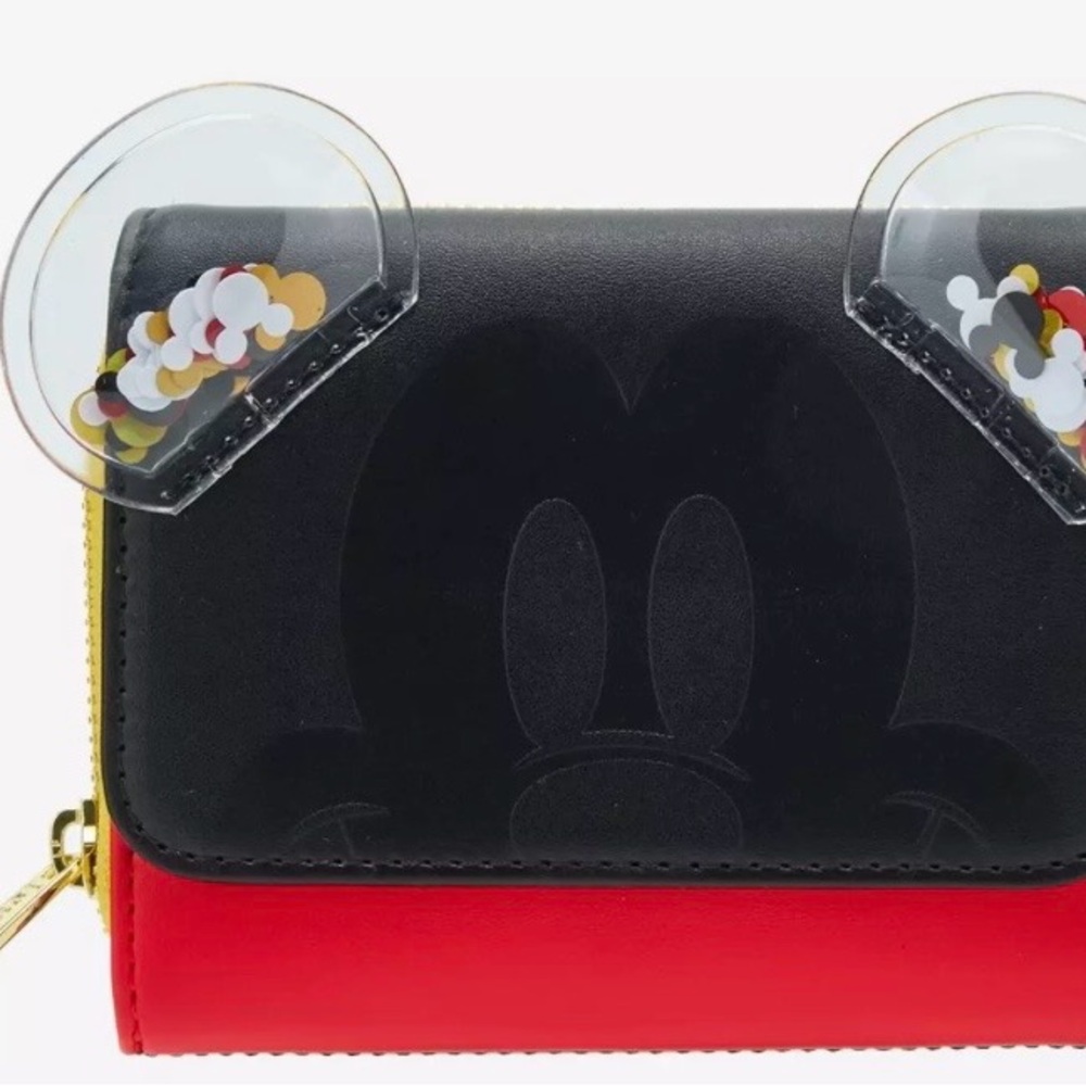 Loungefly Disney Mickey Mouse Confetti Ears Wallet BoxLunch Exclusive NWT